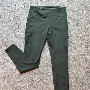 Lululemon Army Green Tights Full Length